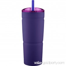 Bubba Straw Envy Insulated Stainless Steel Tumbler, 24 oz., Matte Purple 551125108